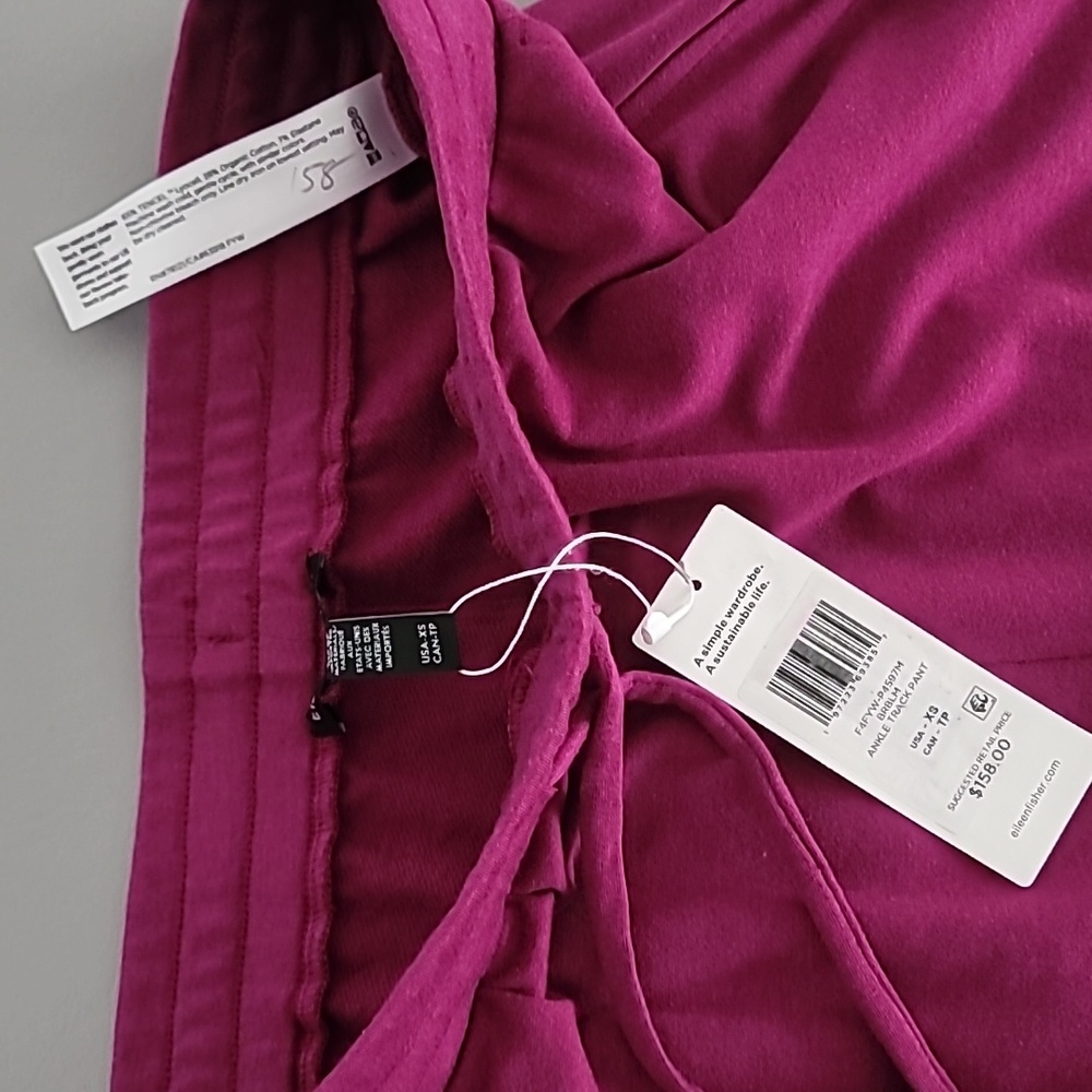 Eileen Fisher Women's Cozy Brushed Terry Hug Jogger Pant XS NWT - Picture 3 of 7